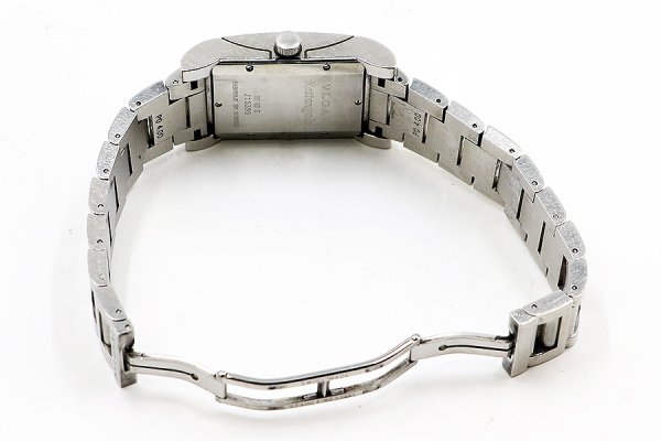 ブルガリ　レッタンゴロ　ＲＴ４５Ｓ　白文字盤　ブレス