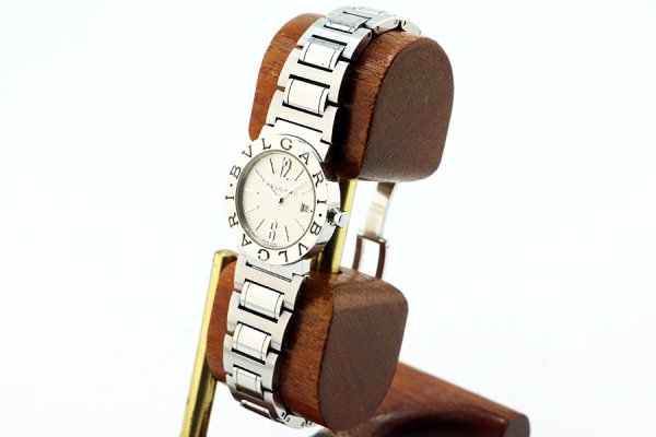 ブルガリ　ブルガリブルガリ　ＢＢ２６ＳＳ　銀文字盤　サイド