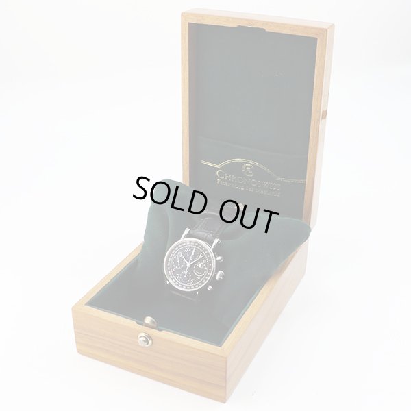 クロノスイス　ルナクロノ　ＣＨ７５２３　黒文字盤　箱