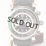 ウォルサム　フィダルゴ　クロノグラフ　黒文字盤　白リング