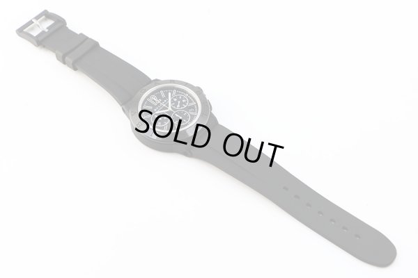 ブルガリ　ディアゴノマグネシウム クロノ ＤＧ４２ＳＭＣ　ＣＨ　黒文字盤　ラバーベルト状態　表面