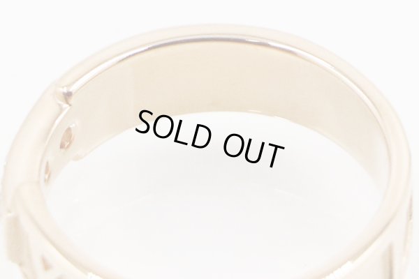 ティファニー　750PG　アトラス 3Pダイアイリリング 4.80g　内側拡大