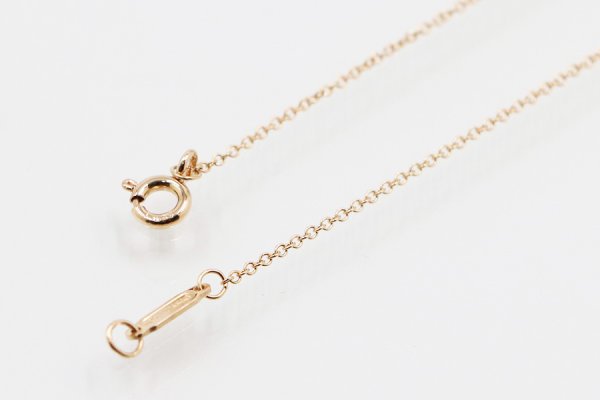 画像5: ティファニー　750PG　ハートキー ペンダントネックレス 2.80g