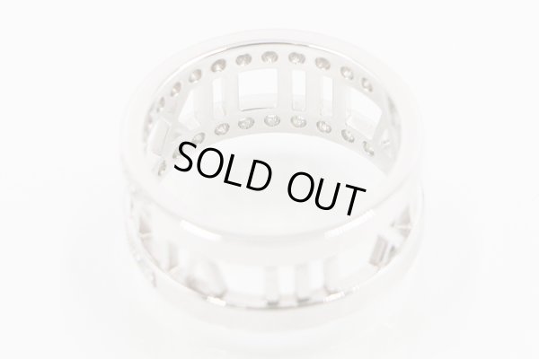 ティファニー　750WG オープンアトラス ハーフダイアイリリング 7.10g　内側