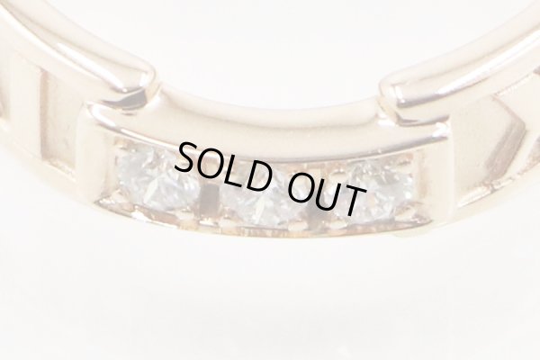 ティファニー　750PG　アトラス 3Pダイアイリリング 4.80g　拡大