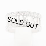 ティファニー　750WG オープンアトラス ハーフダイアイリリング 7.10g