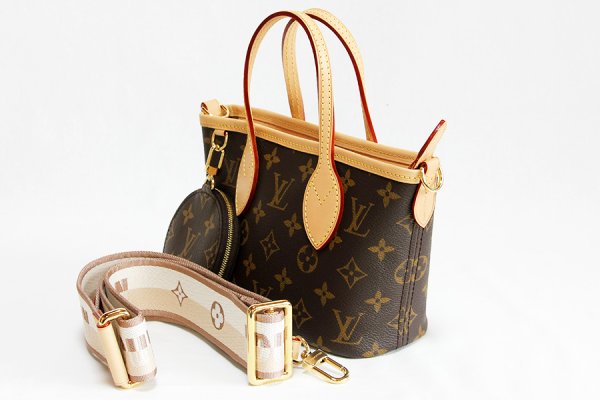 ルイ・ヴィトン　ネヴァーフルBB M46705 ベージュ　サイド