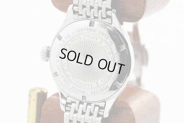 ハミルトン　バリアント　Ｈ３９２５１０　シェル文字盤　裏面拡大