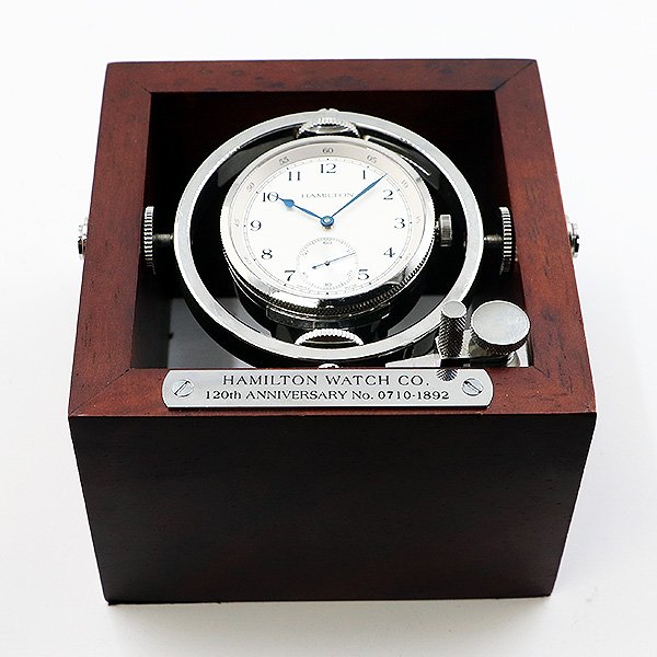ハミルトン　カーキ　ネイビーパイオニア　Ｈ７８７１９５５３　銀文字盤　羅針盤型置き時計用ＢＯＸ