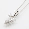 PT850/900 ダイアイリペンダントネックレス 0.35ct 4.90g