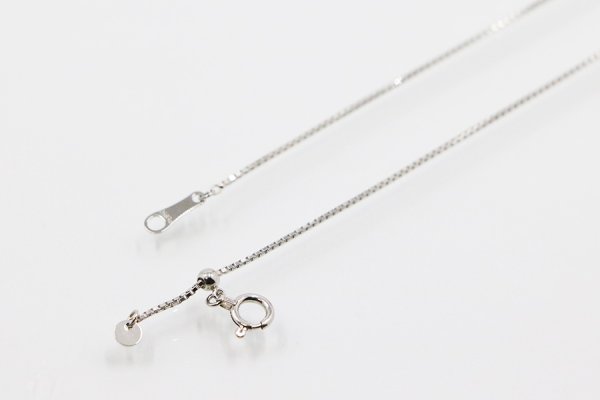 PT850/900 ダイアイリペンダントネックレス 0.35ct 4.90g　留め具外したイメージ