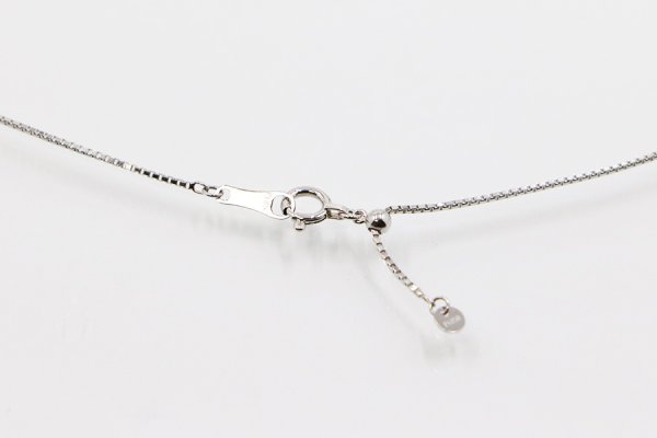 PT850/900 ダイアイリペンダントネックレス 0.35ct 4.90g　留め具