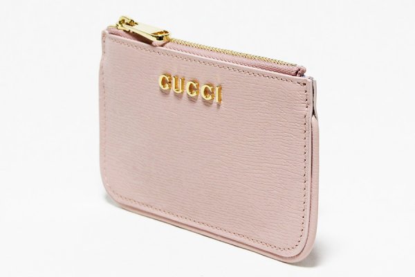 グッチ　スクリプト ジップキーケース 790102 0416 ライトピンク　サイド