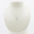 K18WG ダイアイリペンダントネックレス 0.21ct 0.05ct 2.30g　装着イメージ