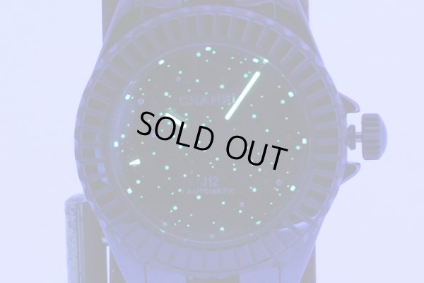 シャネル　Ｊ１２　Ｈ７９８９　インターステラ　黒文字盤　ライト