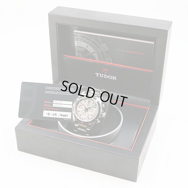 チューダー　２０５３０Ｎ　グランツアー　クロノグラフ　銀文字盤　箱・保証書