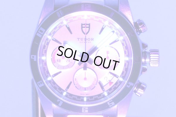 チューダー　２０５３０Ｎ　グランツアー　クロノグラフ　銀文字盤　ライト