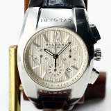 ブルガリ　エルゴン　クロノグラフ　ＥＧ３５ＳＣＨ　銀文字盤