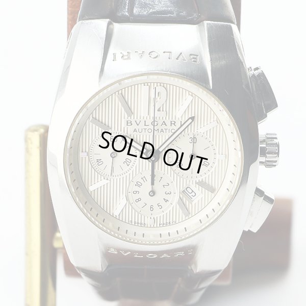 ブルガリ　エルゴン　クロノグラフ　ＥＧ３５ＳＣＨ　銀文字盤