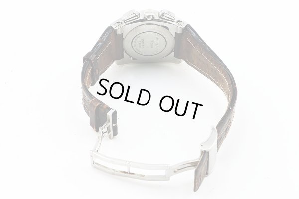 ブルガリ　エルゴン　クロノグラフ　ＥＧ３５ＳＣＨ　銀文字盤　革ベルト