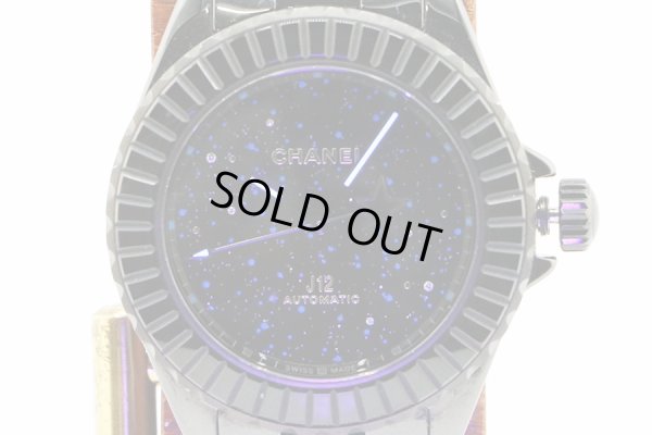 シャネル　Ｊ１２　Ｈ７９８９　インターステラ　黒文字盤　ライト