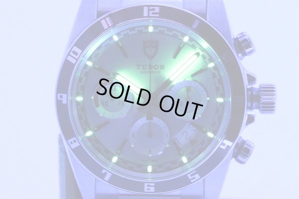 チューダー　２０５３０Ｎ　グランツアー　クロノグラフ　銀文字盤　ライト