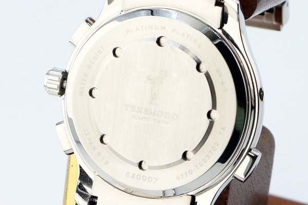 天賞堂　グランドコンプリケーション　黒文字盤　裏面拡大