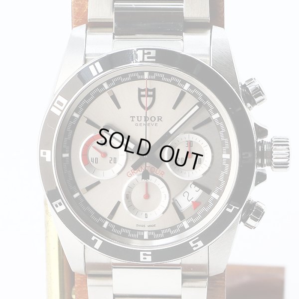 チューダー　２０５３０Ｎ　グランツアー　クロノグラフ　銀文字盤