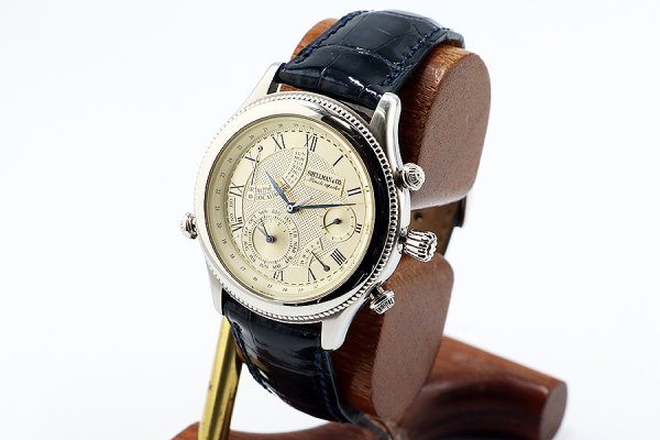 シェルマン　パーペチュアルカレンダーミニッツリピーター　２５周年限定　銀文字盤　サイド