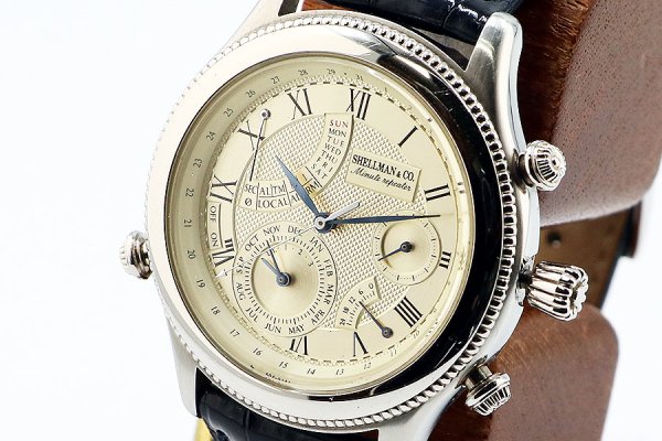 シェルマン　パーペチュアルカレンダーミニッツリピーター　２５周年限定　銀文字盤　サイド拡大