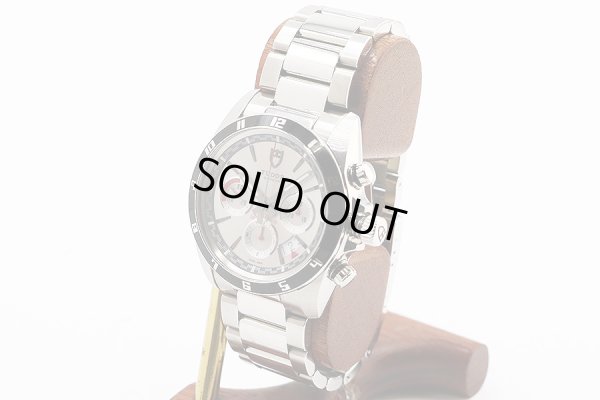 チューダー　２０５３０Ｎ　グランツアー　クロノグラフ　銀文字盤　サイド