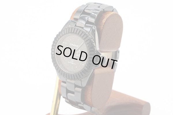 シャネル　Ｊ１２　Ｈ７９８９　インターステラ　黒文字盤　サイド