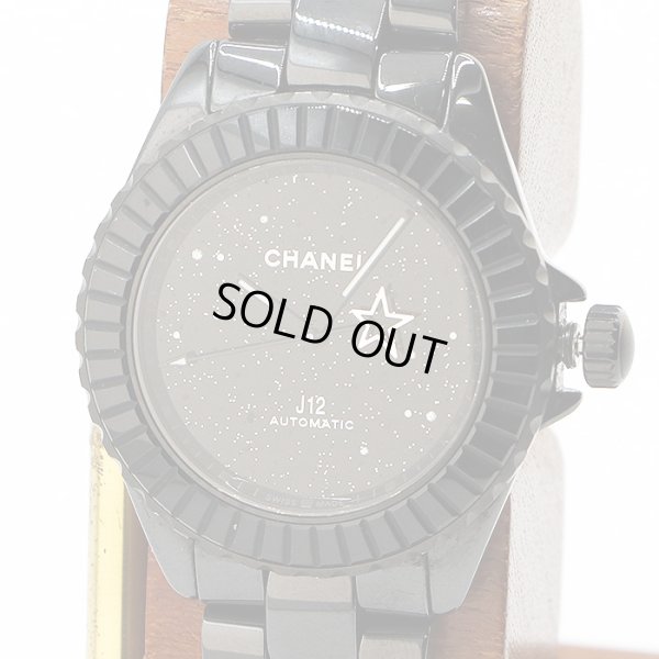 シャネル　Ｊ１２　Ｈ７９８９　インターステラ　黒文字盤