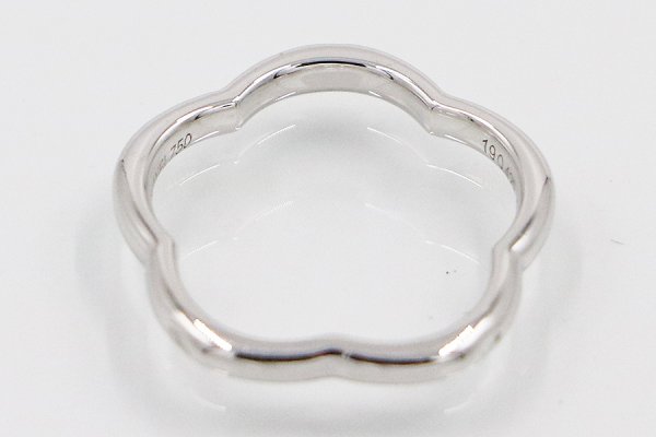 シャネル　750WG カメリア1P ダイアイリリング J3219 2.60g　内側