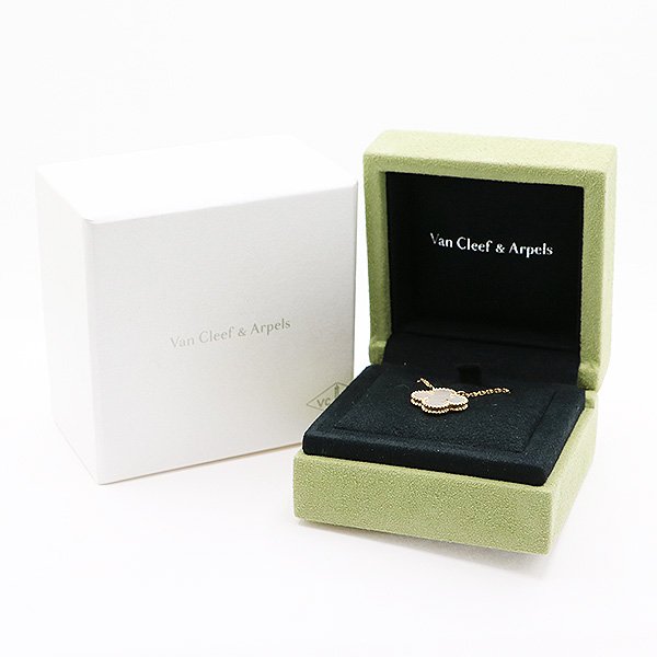 ヴァンクリーフ＆アーペル　750YG ヴィンテージ アルハンブラ ペンダントネックレス 5.10g　箱