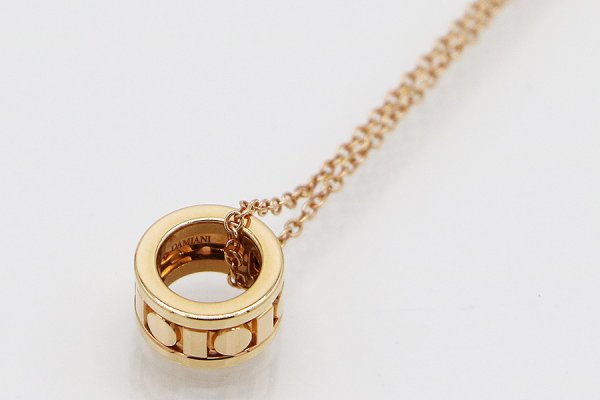 ダミアーニ　750PG ベル エポック・リール ペンダントネックレス 5.7mm 5.60g　裏面