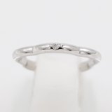 シャネル　750WG カメリア1P ダイアイリリング J3219 2.60g