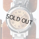 エルメス　クリッパー　ＣＬ４．２１０　ピンク文字盤