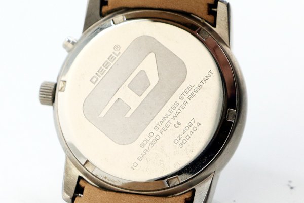 ディーゼル　ＤＺ４０２７　レーダー文字盤　裏面拡大