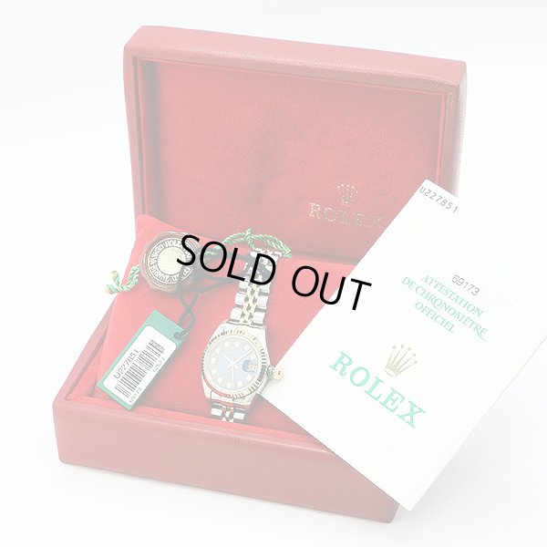 ロレックス　６９１７３Ｇ　青グラデーション文字盤　新１０Ｐ　Ｕ番　箱・保証書