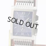 グッチ　Ｇメトロ　クロノグラフ　８６００Ｍ　紺文字盤