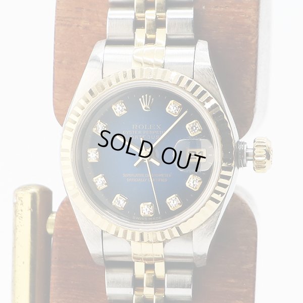 ロレックス　６９１７３Ｇ　青グラデーション文字盤　新１０Ｐ　Ｕ番