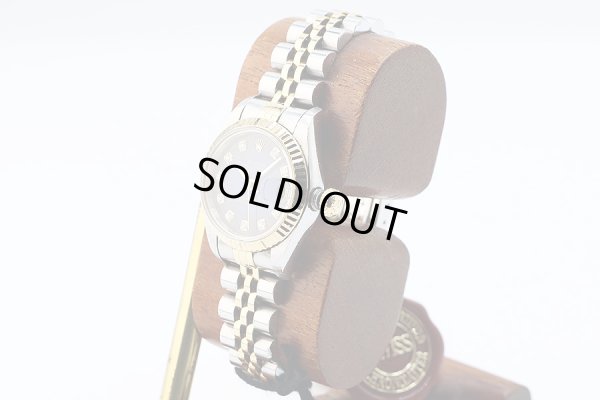 ロレックス　６９１７３Ｇ　青グラデーション文字盤　新１０Ｐ　Ｕ番　サイド