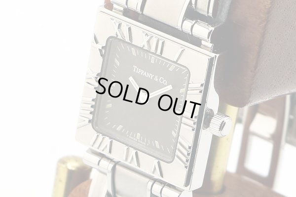 ティファニー　アトラス　スクエア　グレー文字盤　サイド拡大