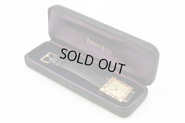 ティファニー　アトラス　スクエア　Ｍ３６３０　金文字盤　箱