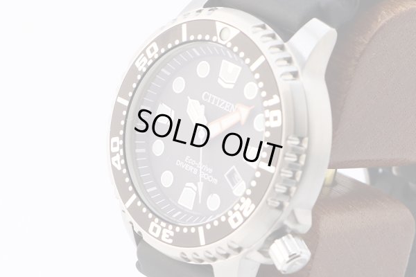 シチズン　プロマスター　ダイバー２００ｍ　ＢＮ０１５６－０５Ｅ　黒文字盤　サイド拡大