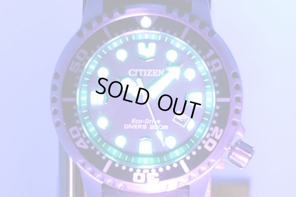 シチズン　プロマスター　ダイバー２００ｍ　ＢＮ０１５６－０５Ｅ　黒文字盤　ライト