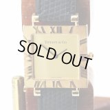 ティファニー　アトラス　スクエア　Ｍ３６３０　金文字盤