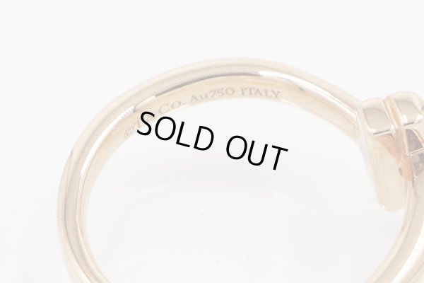 ティファニー　750PG Tワン ダイアイリリング 3.80g　刻印