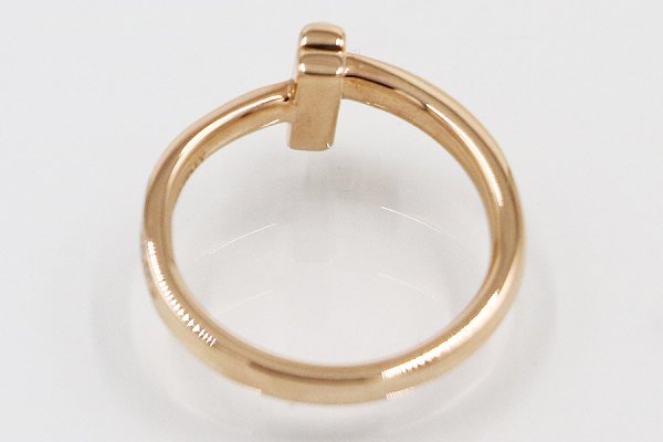 ティファニー　750PG Tワン ダイアイリリング 3.80g　内側